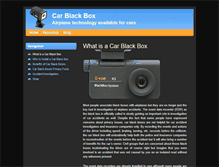 Tablet Screenshot of carblackbox.co.uk